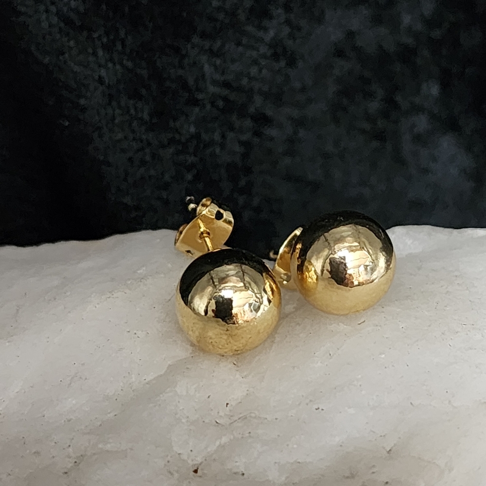 Minimalist Jewelry Studs Rhodium 18K Gold Plated Lightweight Hypoallergenic